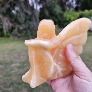 yellow calcite fairy 6 in